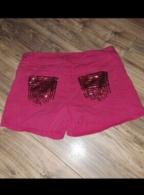 Bongo Pink Sequin Shorts